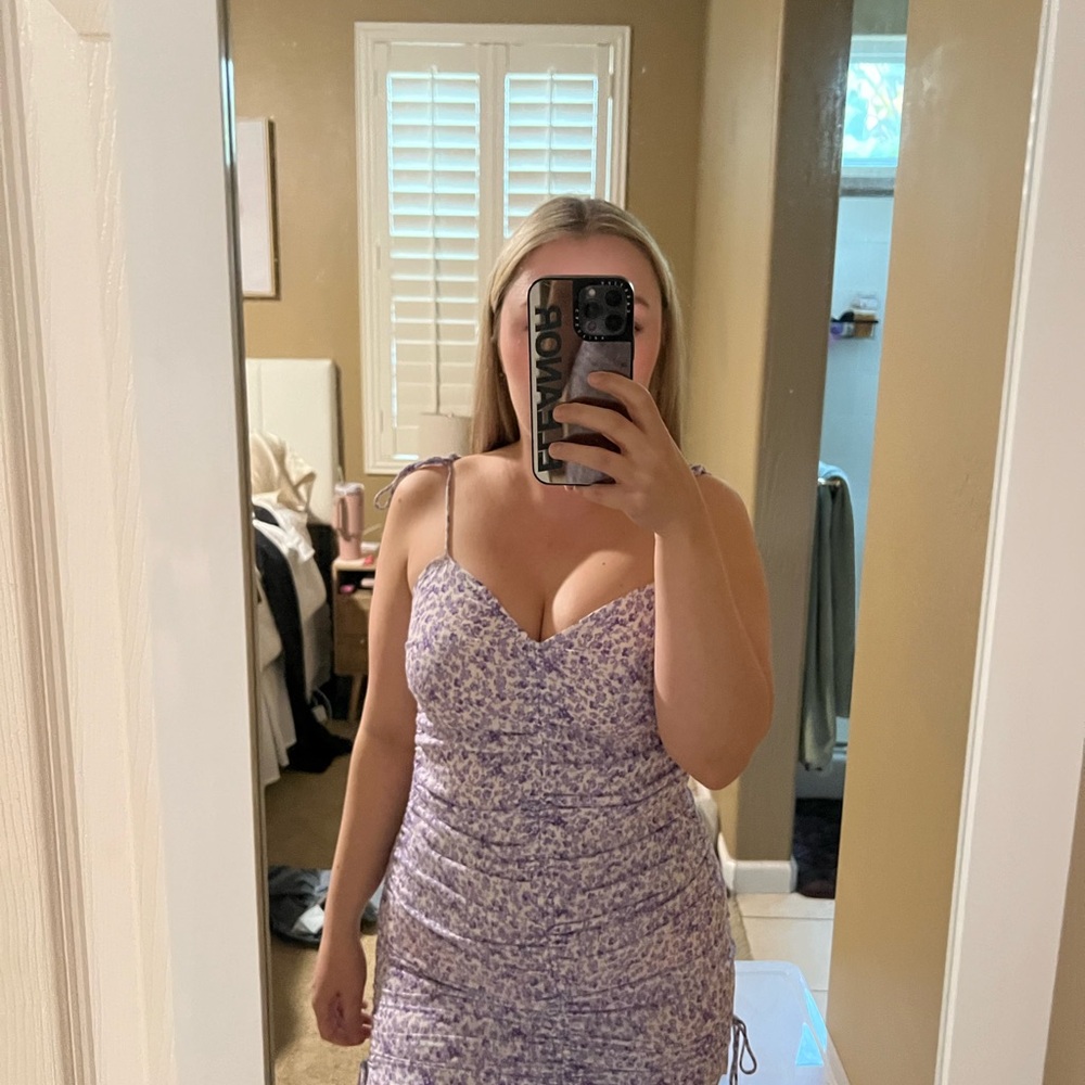 Purple Floral Dress